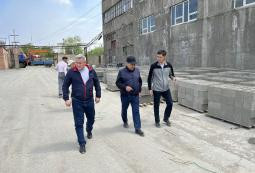 Посещение завода по выпуску железобетонных конструкций в г. Жезказган