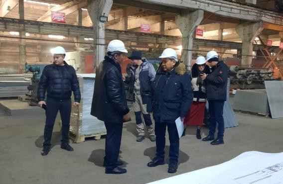 Председатель Правления встретился с Акимом Абайской области, а также посетил завод по производству строительных материалов в городе Семей
