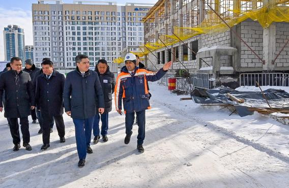 Prime Minister familiarized with the construction of comfortable school in Astana